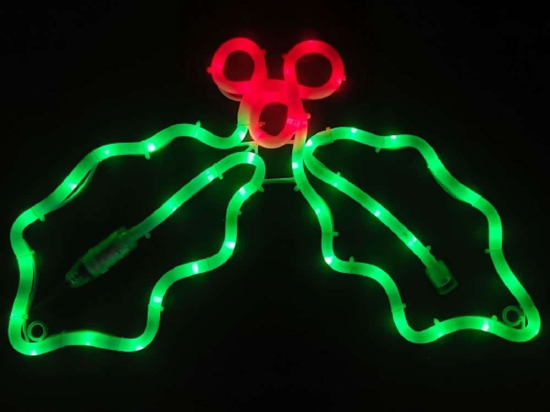 Φωτοσωλήνας Mistletoe 60 Led X08603527 45x32+150cm 10,5W Red-Green Aca
