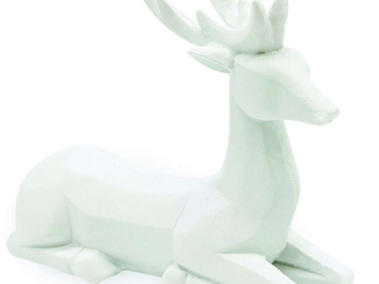 Διακοσμητικό Ελάφι X156413 16x6x15cm White Aca