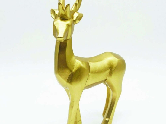 Διακοσμητική Φιγούρα Ελάφι X156615 17x6x25cm Gold Aca