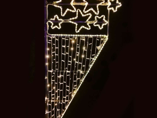 Φωτοσωλήνας 6 Stars Waterfall 464 Led X174641113 180x90+150cm 39W Clear Aca