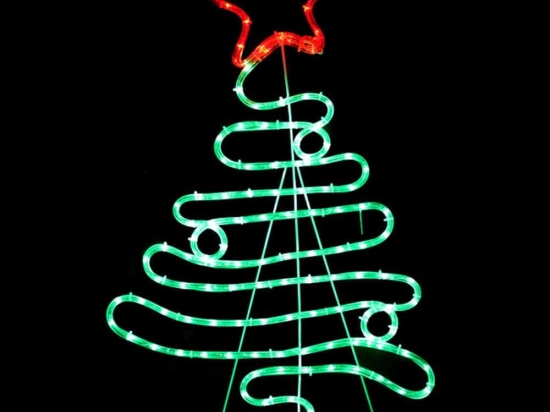 Χριστουγεννιάτικα Λαμπάκια Με Σχήμα Christmas Tree 132 Led XTREELEDGR90 54x90cm 24,6W Multi Aca