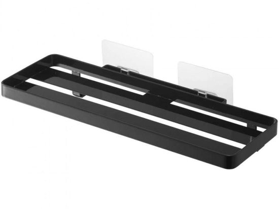 Βάση Οργάνωσης Μπάνιου Επιτοίχια YMZK5398 11,5x30x4,7cm Black Yamazaki Ατσάλι,Σιλικόνη