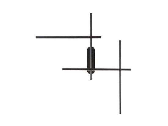 Φωτιστικό Τοίχου - Απλίκα Led 1946 36W 3000K 100 Lm Black Αλουμίνιο