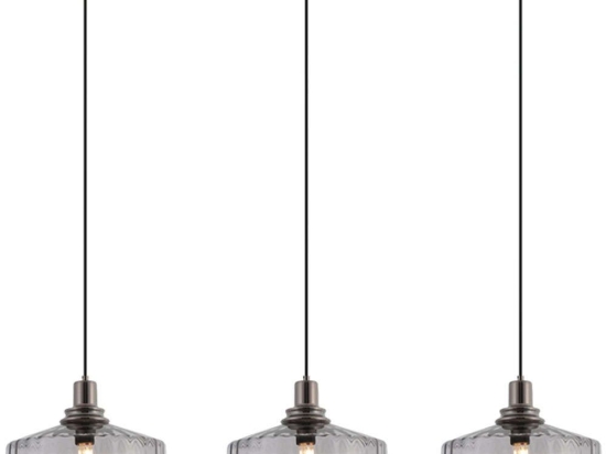 Φωτιστικό Οροφής - Ράγα 23013 105x6,5x140cm 3xE27 40W Dark Grey
