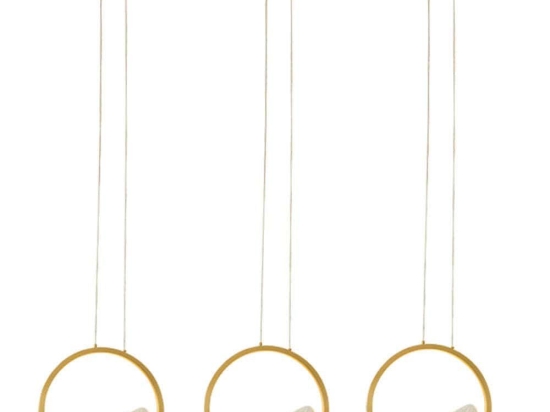 Φωτιστικό Οροφής - Ράγα 23029 105x18x200cm Dim Led 1650lm 21W 3000K Gold