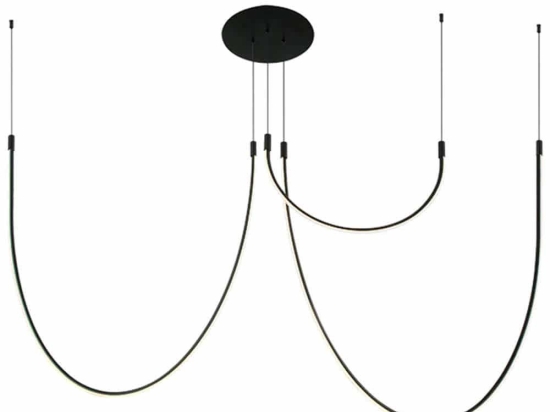Φωτιστικό Οροφής 23051 160x235cm Dim Led 3137lm 46W 3000K Black