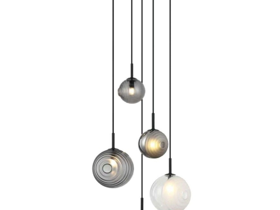 Φωτιστικό Οροφής 23057 Φ45x223cm 5xG9 5W White-Smoke