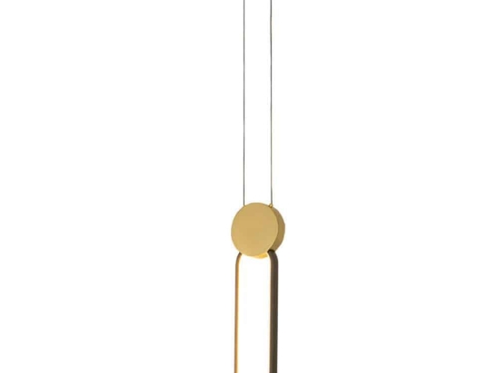 Φωτιστικό Οροφής 23101 12,3x3x48cm Dim Led 765lm 13W 3000K Gold-Black