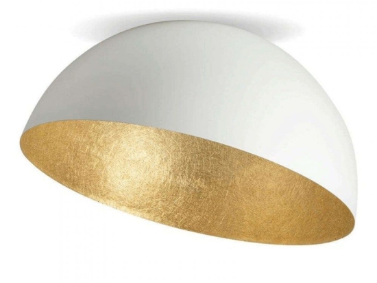 Φωτιστικό Οροφής - Πλαφονιέρα 23260 70x40cm 1xE27 40W White-Gold