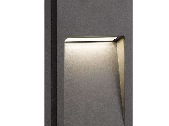 Φωτιστικό Τοίχου Χωνευτό E346 12,7x3,5x22,7cm Led 420lm 6W 3000K Graphite
