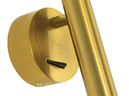 Φωτιστικό Τοίχου - Απλίκα H48-G Φ3x12cm Led 240lm 3W 3000K Gold