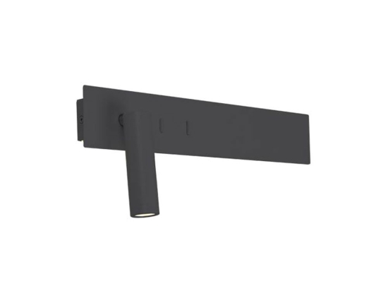 Φωτιστικό Τοίχου - Σποτ Led H-54 3W+5W+5W 3000K 85Lm Black Αλουμίνιο