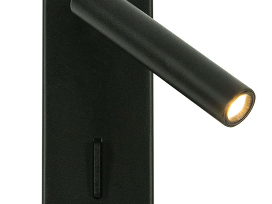 Φωτιστικό Τοίχου - Απλίκα H80 5x12cm Led 180lm 3W 3000K Black