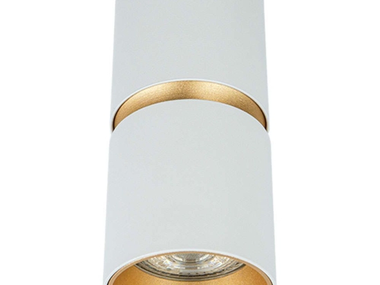 Φωτιστικό Οροφής - Σποτ S161 Φ6x12,1cm 1xGu10 40W White-Gold