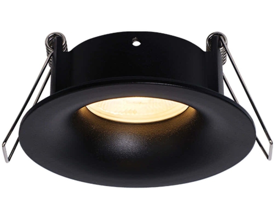 Σποτ Χωνευτό S168 Φ8,5x4cm 1xGu10 50W Black Στρόγγυλο