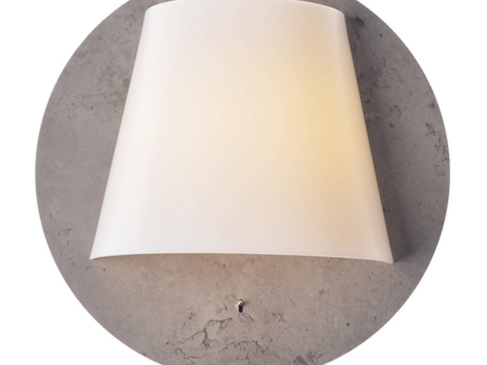 Πλαφονιέρα - Απλίκα Με Βάση Από Mdf ZM165LEDWC Cement Mdf,Μέταλλο