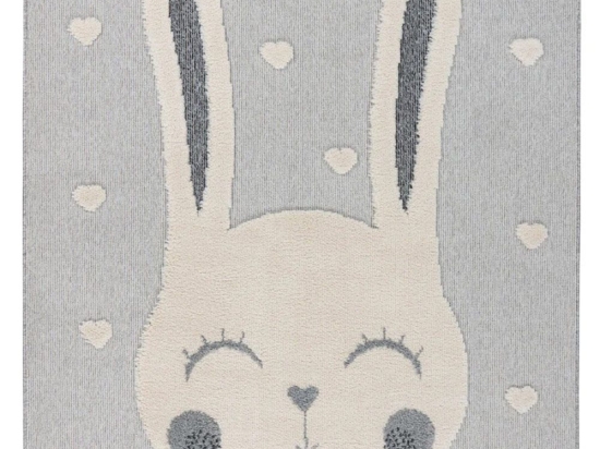 Χαλί Fano 395 Rabbit Heart Grey-Cream Obsession 120Χ170cm