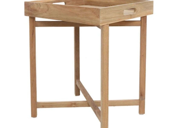 Τραπεζάκι Βοηθητικό Tray 0060352 (50x50x66cm) Natural Soulworks