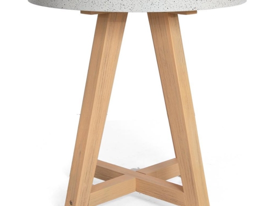Τραπέζι Bistro Noria 0800020 70x70x75cm Natural-Grey