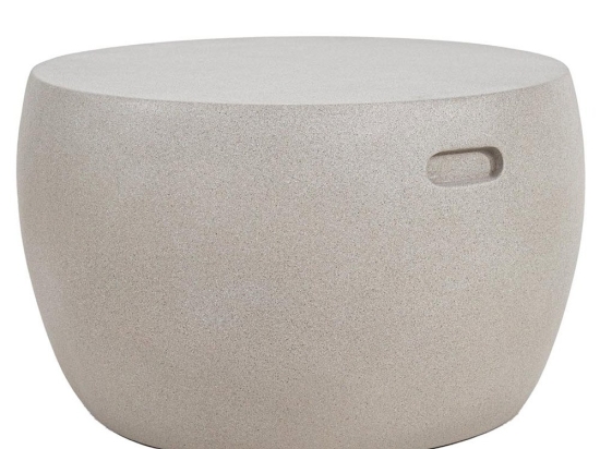 Τραπέζι Καθιστικού Randel Round 0800052 60x60x39cm Grey Soulworks