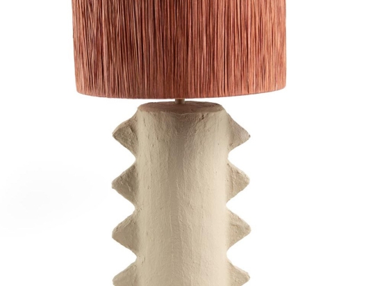 Φωτιστικό Επιτραπέζιο 0880005 34x34x52cm Beige-Red Soulworks