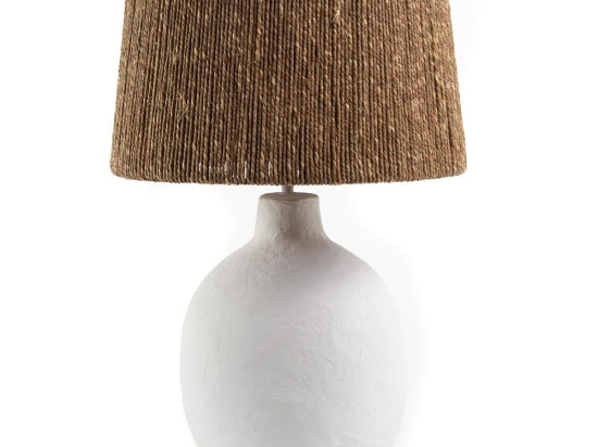 Φωτιστικό Επιτραπέζιο 0880008 37x37x64cm Beige-White Soulworks