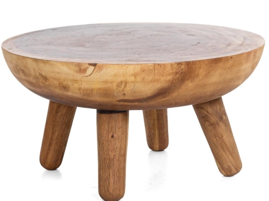 Τραπέζι Καθιστικού Lest 0900014 75x75x45cm Natural Soulworks