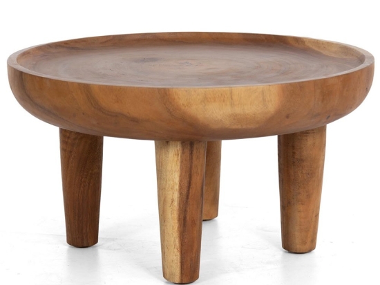 Τραπέζι Καθιστικού Ruth 0900015 75x75x40cm Natural Soulworks