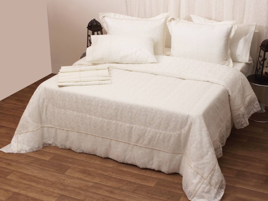 Σεντόνια Σετ 4Τμχ. 1020 Εκρού Viopros Υπέρδιπλo 240x250cm Χωρίς Λάστιχο 100% Βαμβάκι
