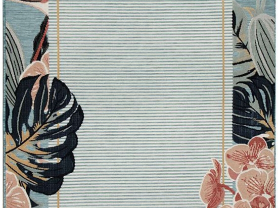 Χαλί Garden 65240C Blue-Pink New Plan 77X150cm