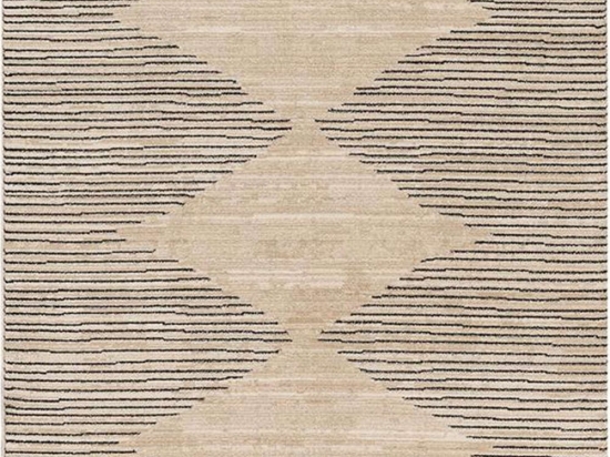 Χαλί Luca 5604A Beige-Black New Plan 160X230cm