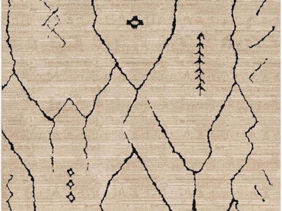 Χαλί Luca 632A Beige-Black New Plan 160X230cm
