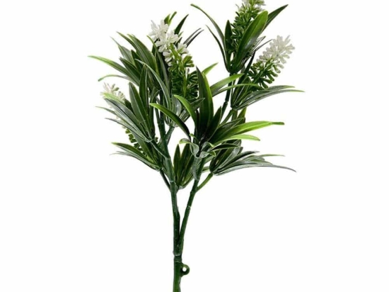 Μπουκέτο Διακοσμητικό W024 25-32cm Lavender Green-White New Plan Πλαστικό