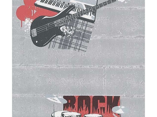 Ταπετσαρία Τοίχου Les Aventures 11099009 53x1005cm Grey-Red New Plan