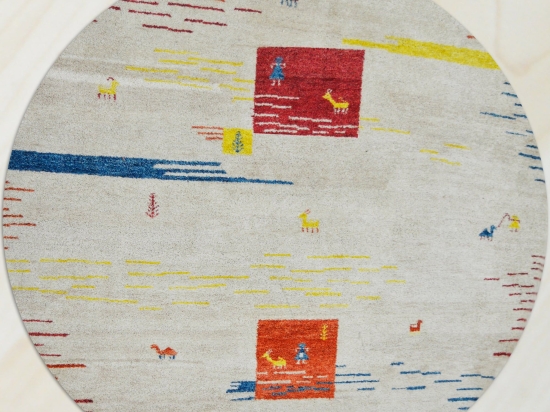 Χειροποίητο Χαλί Indian Gabbeh Del. Wool 254Χ254 254Χ254cm