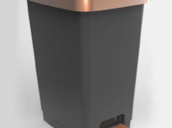 Κάδος Απορριμμάτων Ring 40Lt 06912.002 Cooper Metallic Πλαστικό
