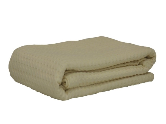 Κουβέρτα Πικέ Beige Michelle Anna Riska Ημίδιπλο 160x240cm 100% Βαμβάκι