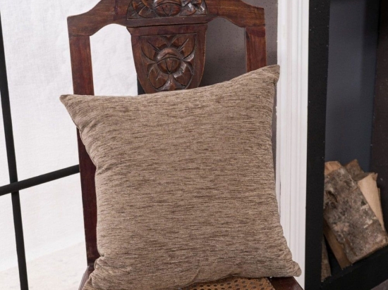 Διακοσμητική Μαξιλαροθήκη Solid 303 Beige Teoran 43X43 45x45cm Ακρυλικό-Πολυέστερ
