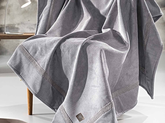 Ριχτάρι Rubicon Grey Guy Laroche Πολυθρόνα 170x150cm Microfiber