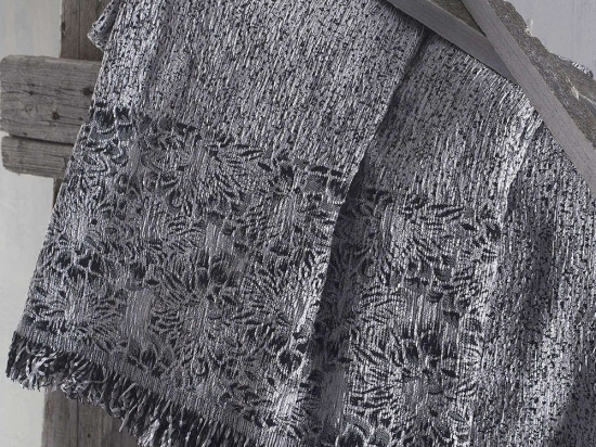 Ριχτάρι Vivie Grey Rythmos Τετραθέσιο 180x330cm Chenille