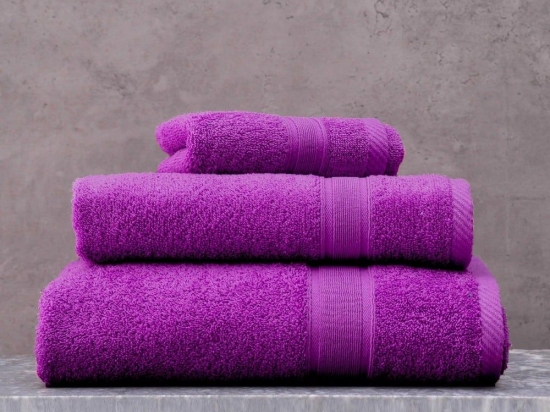 Πετσέτα Illusion Purple Ρυθμός Σώματος 100x150cm 100% Βαμβάκι