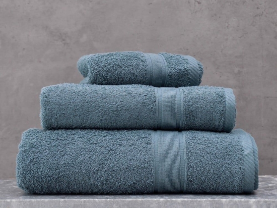 Πετσέτα Illusion Σετ 5τμχ Denim Ρυθμός Σετ Πετσέτες 70x140cm 100% Βαμβάκι