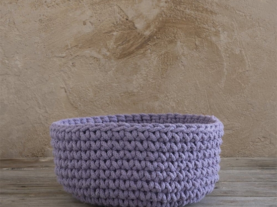 Καλάθι 28x15 Panier Lavender Nima Βαμβάκι-Πολυέστερ