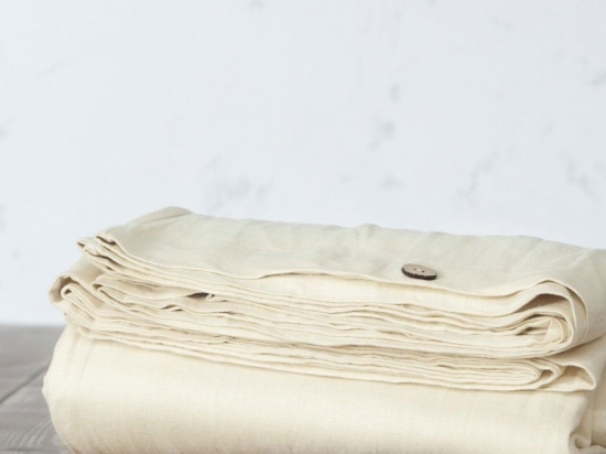 Παπλωματοθήκη Linen Beige Nima King Size 240x260cm Λινό