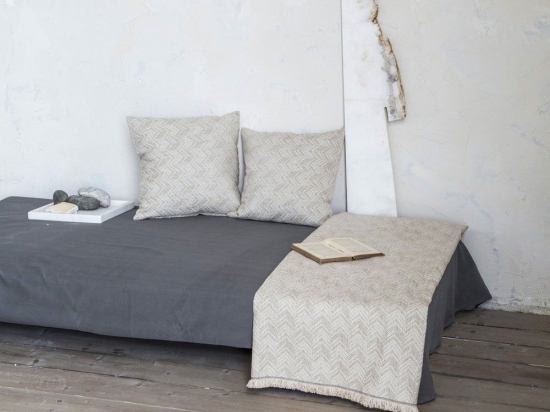 Ριχτάρι Alloy Ivory Nima Πολυθρόνα 180x180cm Ακρυλικό-Πολυέστερ