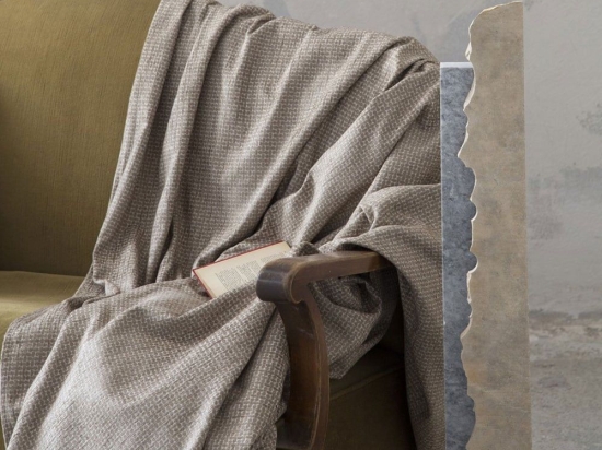 Ριχτάρι Blend Taupe Nima Πολυθρόνα 180x180cm Ακρυλικό-Πολυέστερ