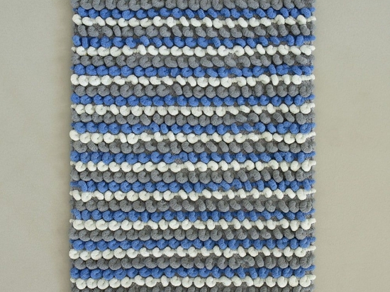Πατάκι Μπάνιου Mantle Blue-Grey Nima 50X80cm Βαμβάκι-Πολυέστερ