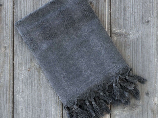 Πετσέτα Θαλάσσης - Παρεό - Argos Black Nima Θαλάσσης 95x150cm 100% Βαμβάκι