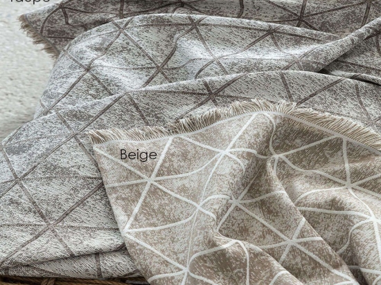Ριχτάρι Swank Beige Nima Διθέσιο 180x240cm Βαμβάκι-Πολυέστερ