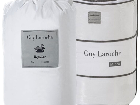 Πάπλωμα (1+1) Regular Πουπουλένιο + Δώρο Πάπλωμα Fine White Guy Laroche Μονό 160x220cm Πούπουλο-Φτερό